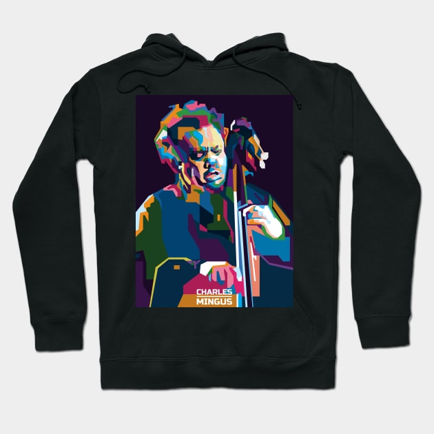 Abstract Geometric Charles Mingus in WPAP Hoodie by smd90